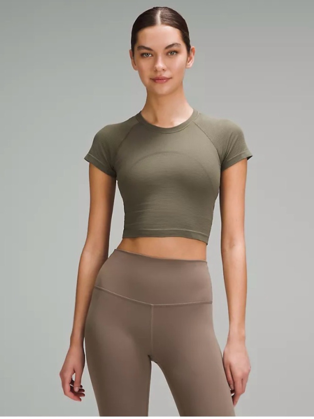 Lululemon Swiftly Tech Cropped Short-Sleeve Shirt 2.0